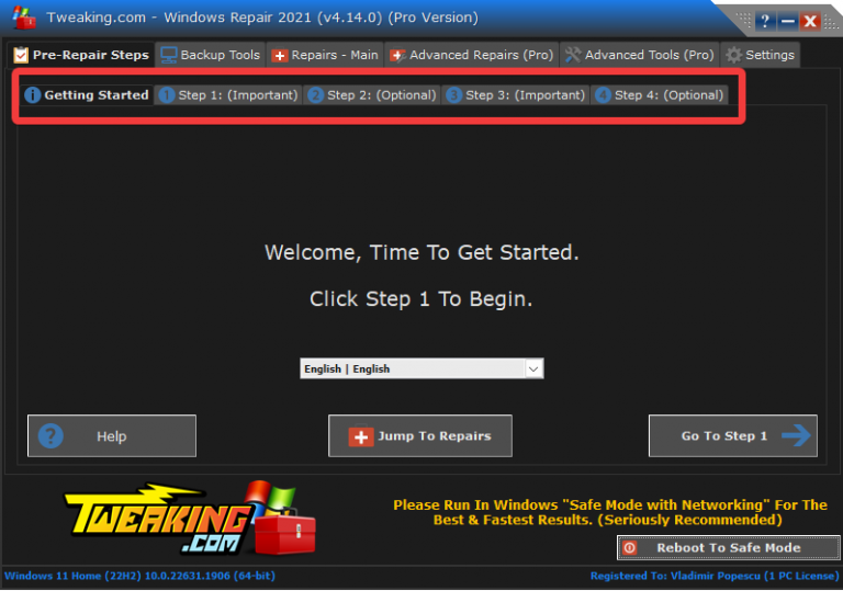 Repair windows system files with these great tools tweaking