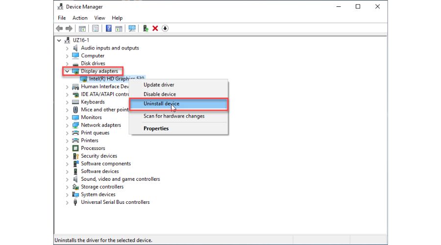 Why Windows Won't Boot In Safe Mode - Device Manager - Uninstall device