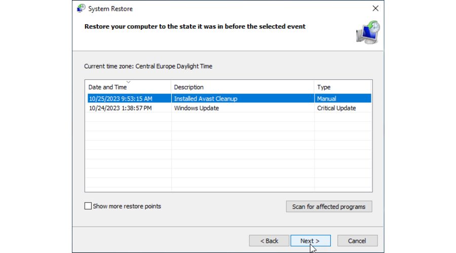 Why Windows Won't Boot In Safe Mode - System Restore Point