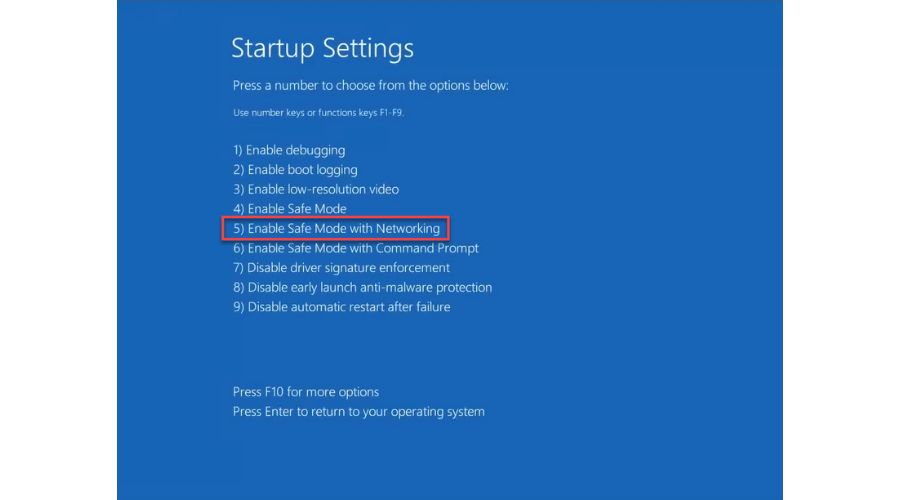 Windows Enable Safe Mode with Networking