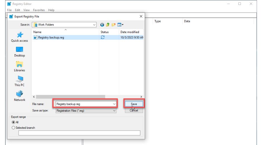 Cannot Use Reg Key in Windows 10 - Registry Backup